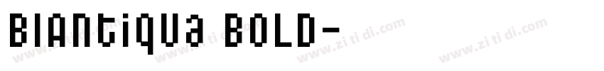 BIAntiqua Bold字体转换